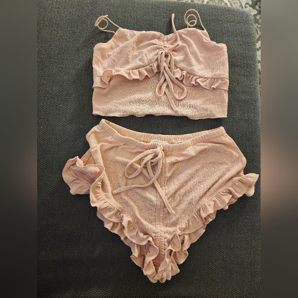 Size XS Love by Lottie Moss Pink Pajama Set PacSun